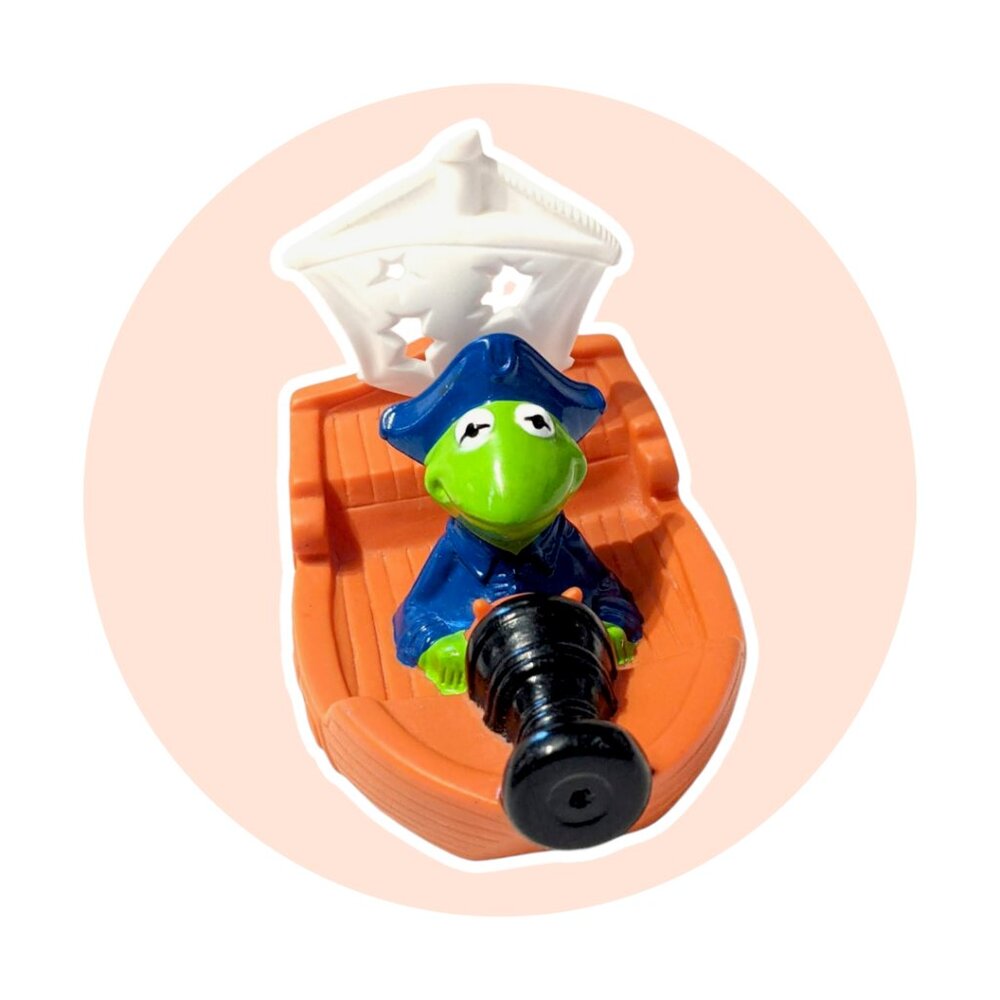 The Muppets Treasure Island Disney Action Figure Toy: Kermit Boat Water Toy